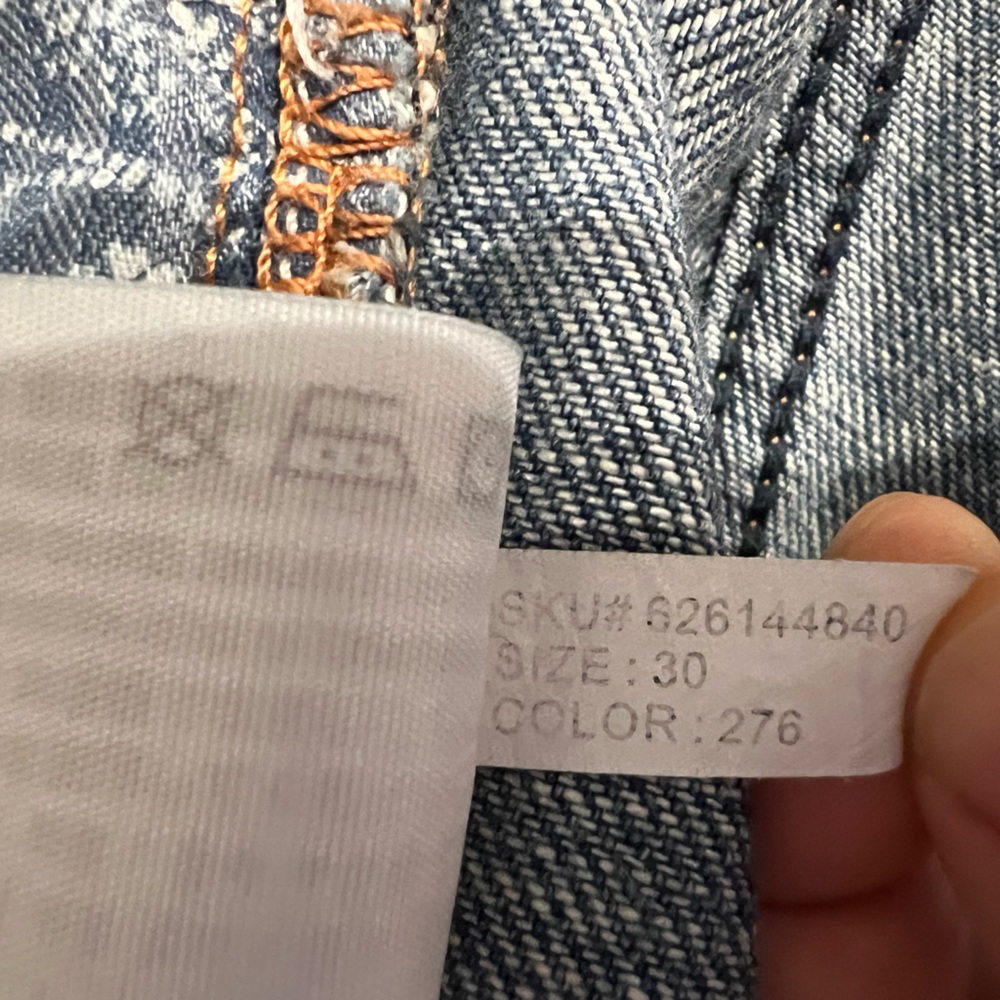 Abercrombie & Fitch Signature Collection Jeans 30, Distressed Mid Rise, Straight - Picture 8 of 8